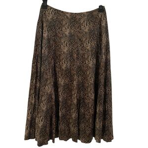Reba faux suede snake print crinkle maxi skirt NWT  Argentina size 6